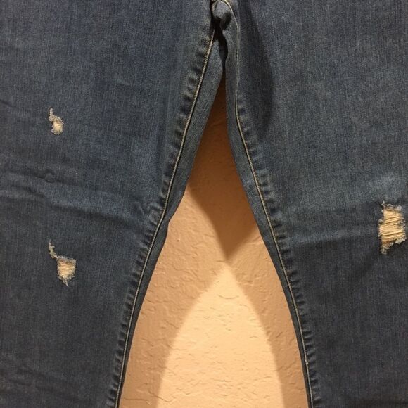 Vans High Rise Skinny 30 Blue Jeans Distressed Stretch - Picture 2 of 8